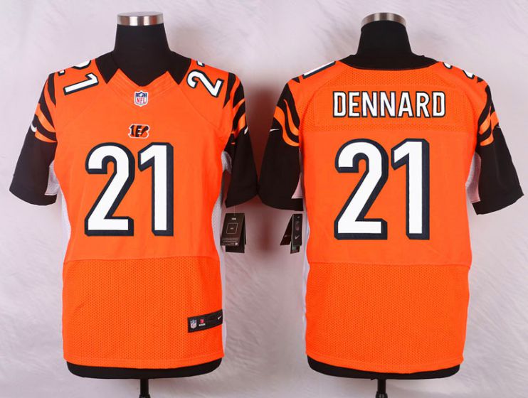Men Cincinnati Bengals 21 Dennard orange elite NFL Nike jersey